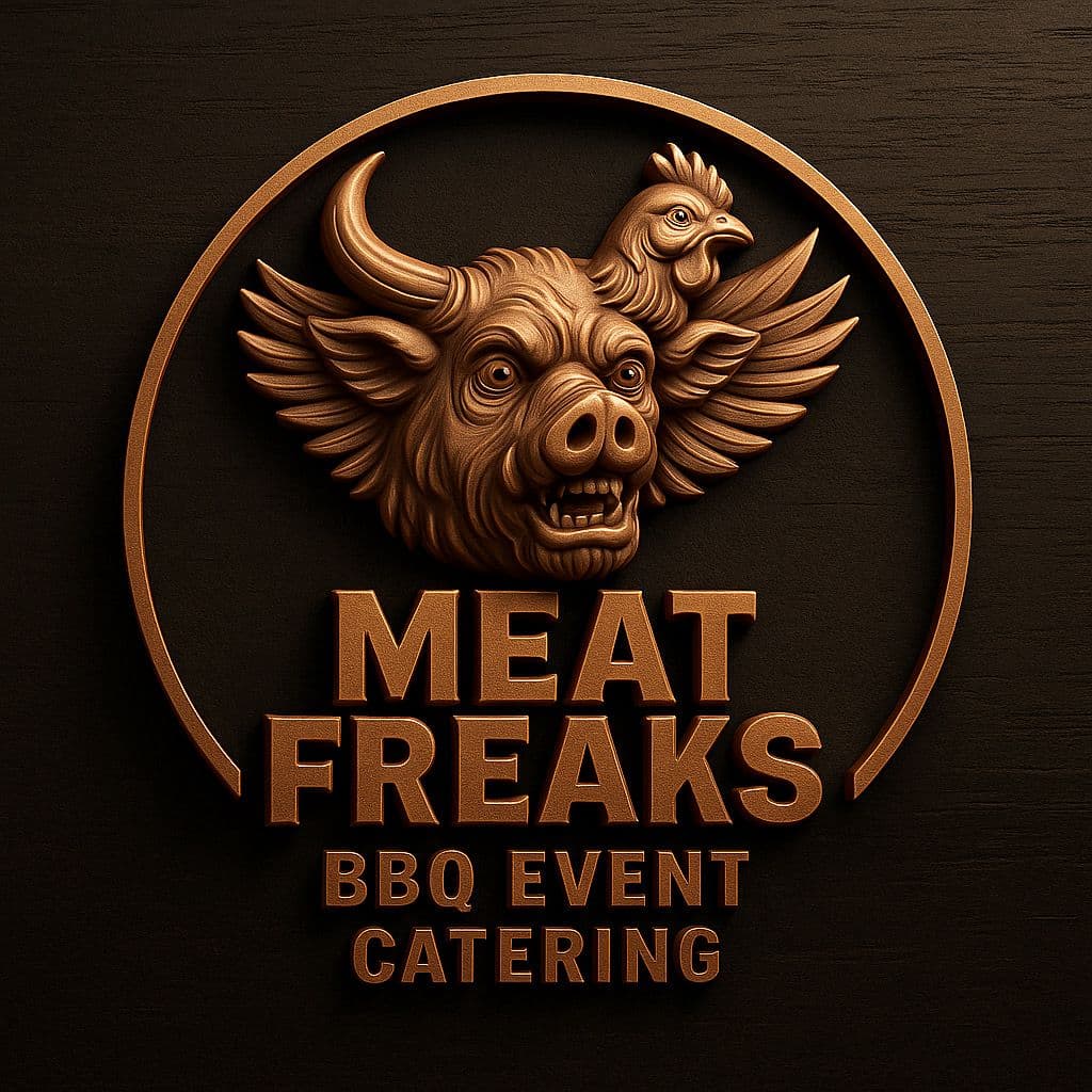 Meat Freaks 3D bronze logo